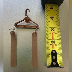 Brand new Brown Faux Leather Dangles